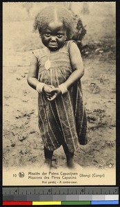 Sad little girl, Congo, ca.1920-1940