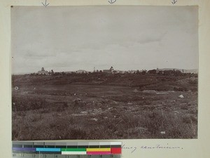 Guest house, mission station and church, Antsirabe, Madagascar, 1900