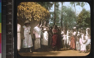 Crowd greeting the Bishop of Tirunelveli, south India, 1924