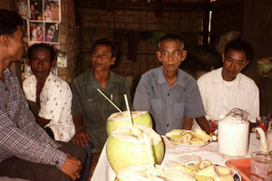 Project meeting in village, Cambodja