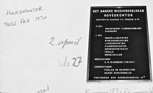 Hellerup, Det Danske Missionsselskab. Tavle fra 1970