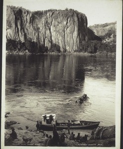 "Camping in the Lupata Gorge."