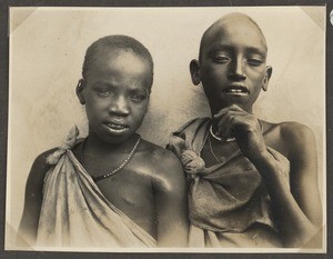 Group portrait of two African children, Tanzania, ca.1926-1940