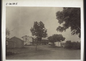 Mangamba Mission Station, with the chapel and a house for the teacher (Cameroon)