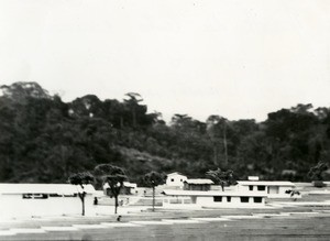 Model of the community home of Oyem, in Gabon