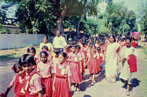 Tamil Nadu, South India. Centenary Celebration of Siloam Girl's Boarding School, Tirukoilur. Pr