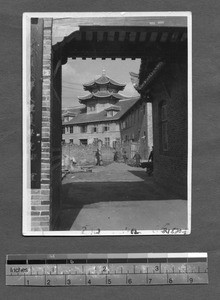 West China Union University hospital under construction, Chengdu, Sichuan, China, ca.1939