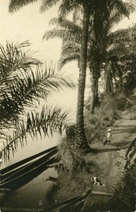 Landing stage of Samkita, in Gabon