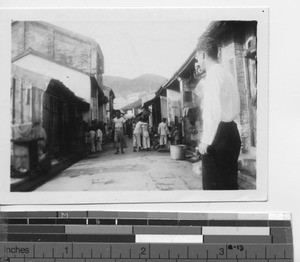 A back street at Hong Kong, China, 1939