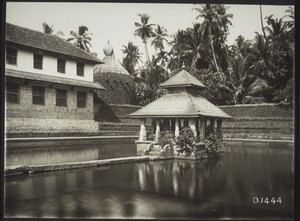 D. 1444. Krishna temple.Tank with the temple courtyard. Udipi S. Kanara