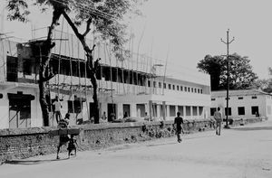 Building complex with shops, etc. at Jeypore, Orissa, India. Built by JELC, as income generatio