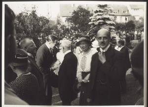 Photo Dr. Vischer? Missionsfest 1934, Gartenversammlung