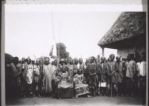 Two grassfields chiefs at the mission festival in Babesi (Grassfields)