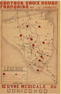 Centres of the French Red Cross placed under the supervision of the nurse of the French Protestant mission (PEMS), Medical work in Vonizongo