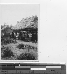 Lepers seek shelter at Jiangmen, China, 1934