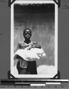 Young mother, Sikonge, Unyamwezi, Tanzania, 1933