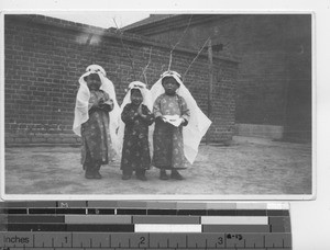 The May crowning at the orphanage at Fushun, China, 1934