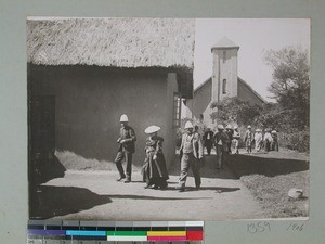 Exterior view of Ambohimasina Church, Madagascar, 1906-05-17