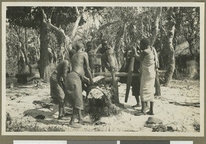 Beer making, Chogoria, Kenya, ca.1936