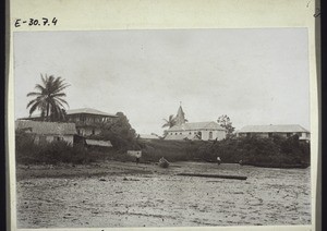 Mission station Bonaberi, Cameroon; Middle School; chapel and Mission House