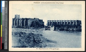 Seminary and church, Ouagadougou, Burkina Faso, ca.1900-1930