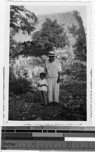 Captain Marcelino Chi and his grandson, Quintana Roo, Mexico, ca. 1946