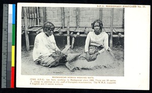 Weaving mats, Madagascar, ca.1920-1940