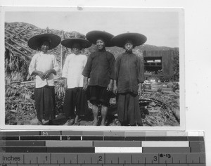 Four nurses at the leprosarium at Jiangmen, China, 1937