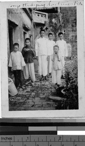 Six students of the doctrine, Kongmoon, China, ca. 1920