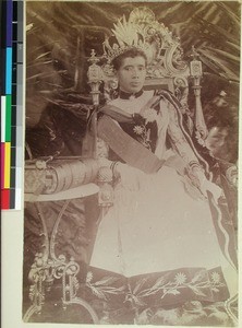 Queen Ranavalona III, Madagascar's last Queen, Antananarivo, Madagascar, ca.1890