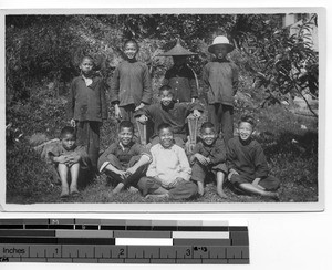 Hong Kong school boys, Hong Kong, China, 1926