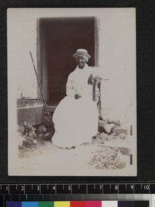 Portrait of female church member, Jamaica, ca. 1910