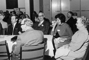 General assembly at Nyborg Strand on 24-25/11/1971. On the photo: the customs chief Søren Lund