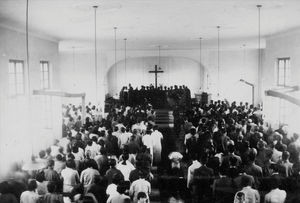 Ordination af Kinesiske Præster i Fenhcheng, juni 1941. Danmission Photo Archive