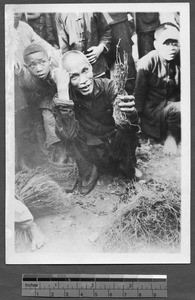 Man selling mulberry seedlings, Guangzhou, Guangdong, China, ca.1930