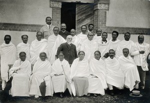 Mr. Escande, old people and deacons in Ambositra, Madagascar