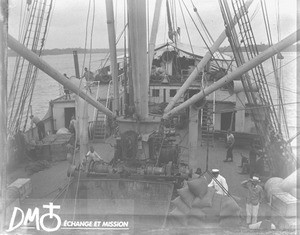 Deck of a ship, South Africa, ca. 1896-1911