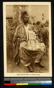 Seated Fokwe chief, Cameroon, ca.1920-1940