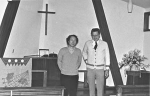 Kikugawa-kirkens to præster, DMS-missionær Kresten Christensen er den ene