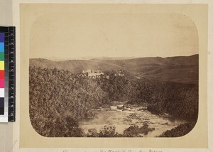 View of Queen's country palace, Tsinjoarivo, Antananarivo, Madagascar, ca. 1890