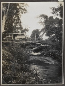 Stone building in brush landscape, Tanzania, ca.1929-1940