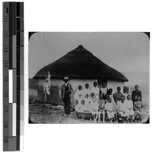 Schoolchildren with teacher, South Africa East