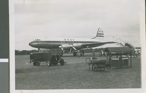 Waiting Airplane, Lagos, Nigeria, 1950