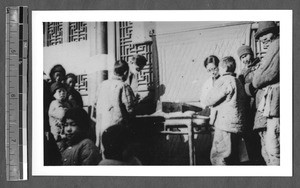 Tending to refugee patients, Jinan, Shandong, China, ca.1940