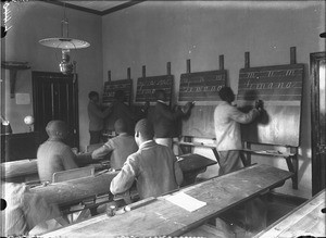 Writing lesson in Lemana, Limpopo, South Africa, September 1906