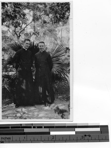 Frs. McDermott and Connors at Kowloon Procure., China, 1928