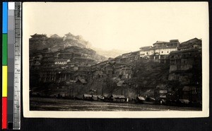 City along river, Sichuan, China, ca.1900-1920