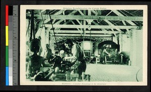 Mechanics working on cars, Congo, ca.1920-1940