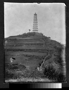 Pagoda, Nanjing, China, ca.1900-1920