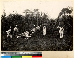 Perils of traveling, Ghana, ca.1885-1895